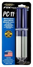 PC-11 Epoxy Adhesive Paste, Two-Part Marine Grade, 1oz Applicator Syringe
