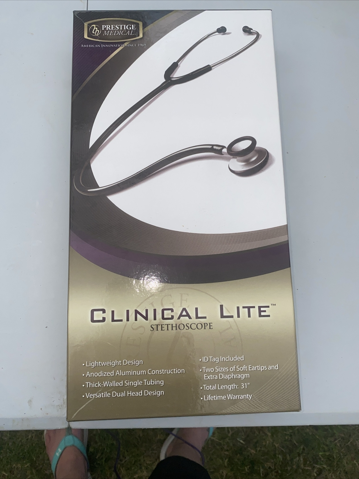 Prestige Medical Clinical Lite Stethoscope, Purple 