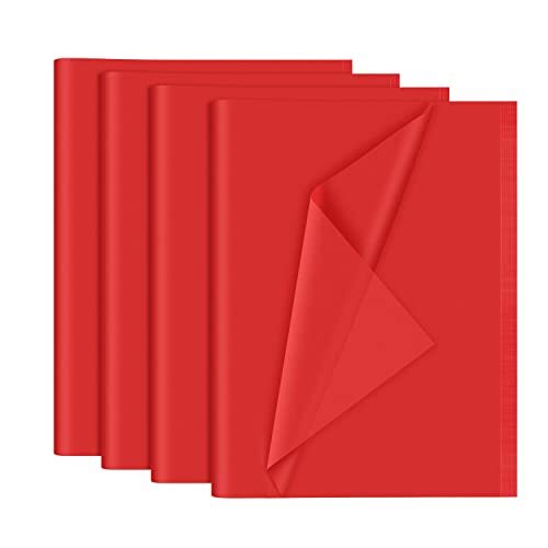 120 Sheets Tissue Paper 14 x 20 Inches Christmas Wrapping Tissue Paper Red - Picture 1 of 6