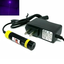 Violet/Blue Dot 405nm 100mW 200mW 300mW Focusable Laser Diode Module 5V Adapter