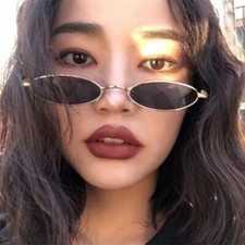 Metal Frame Round Sunglass - Small Retro Oval Shades Sun Glasses Women Eyewear