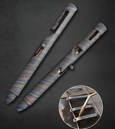 Outdoor Titan Aluminium Taschen Kugelschreiber Büro Signatur Stift Tragbar EDC Pen - Bild 3 von 14