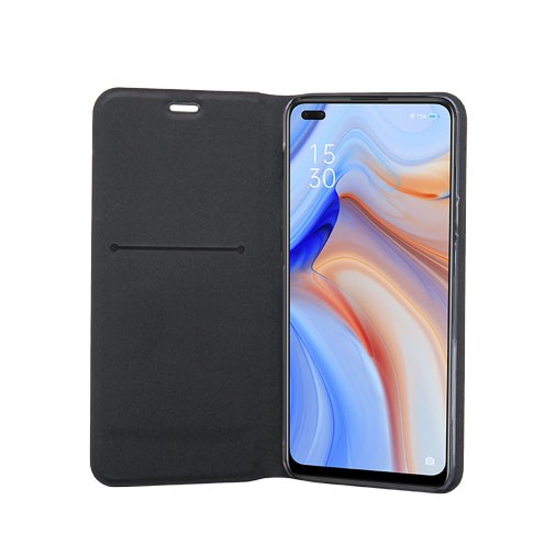 Housse Oppo Reno 4Z avec clapet connecté et support de visionnage horizontal