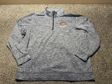 Raising Canes Employee 1/4 Zip Sweater Mens 3XL Gray Sport-Tek *