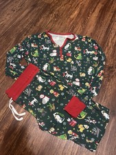 Little Sleepies Adult Pajamas Christmas Dog Print Top S Bottoms M