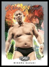 2025 Panini Combat Anthology MLW Ring Royalty Silver #12 Minoru Suzuki card
