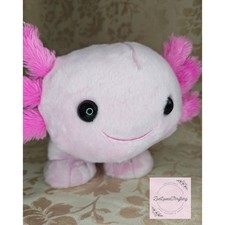 Build-A-Bear 2023 Cute Light Pink Smiling Axolotl Animal Soft Plush Standard