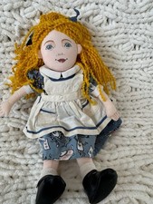 Vintage 1991 Alice in Wonderland plush doll American Library Collection
