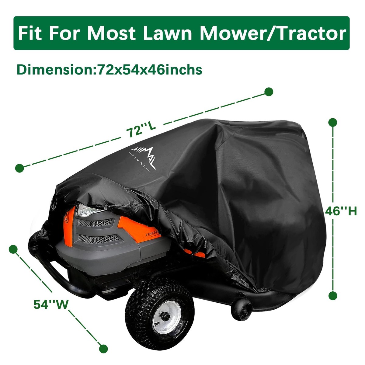 Hoes Voor Zitmaaier WATERDICHTE Heavy Duty Tractorhoezen Voor UV Bescherming Waterdichte Hoes Voor Rijden Op Tuintractor Maat Xx Large