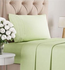 Twin Size 3 Piece Sheet Set-Comfy Breathable Cooling Bed Sheets Set-Hotel..244