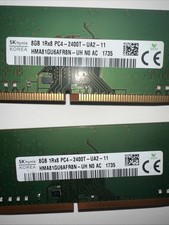 Lot of 2 - 8GB SK Hynix HMA81GU6AFR8N-UH 8GB 1Rx8 DDR4 PC4-2400T-UA2-11 16GB