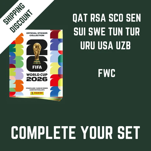 2026 Panini FIFA World Cup Stickers - Complete your Set - QAT to UZB FWC SCO USA