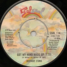 Instant Funk - Got My Mind Made Up - Used Vinyl Record 7 - Y8100z