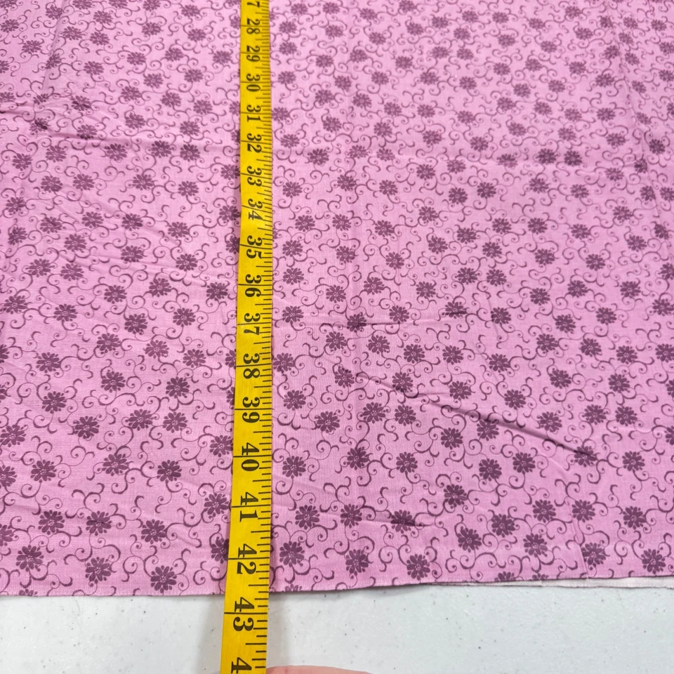 quilting fabric floral purple cotton 42x30 - Image 4 of 4