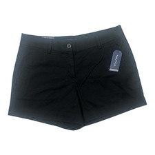 Nautica NWT Women  s Black Stretch Twill Shorts Sz 10 Mid Rise Summer Casual