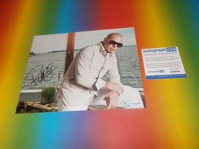 Pitbull Rapper signed signiert Autogramm auf 20x25  Foto in person + ACOA