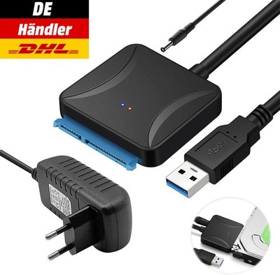 USB 3.0 auf zu SATA Adapter Kabel mit UASP Für 2,5'' 3,5''  Festplatten HDD SSD PC