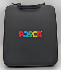 POSCA Set of 50 Paint Markers Water Based Felt Tip Permanent w/ Travel Case NOB