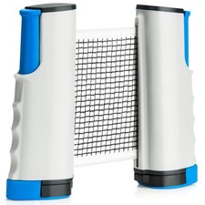 EOTJYAO Retractable Ping Pong Net, Upgrade Table Tennis Standard, Gray/ Blue 