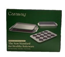 Caraway Set 6 Pezzi di Panificio e Organizza6 Rivestimento Antitossico Antiaderente Ecologico
