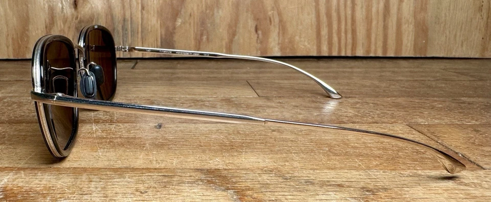 Gafas de sol usadas MASUNAGA 9002 doradas negras 11 52 22 G2U Foto 3 de 4