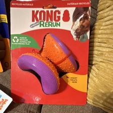 KONG ReRun Whoosh Ball Assorted M/L Dog Fetch Toy Treat Dispensing Recycled