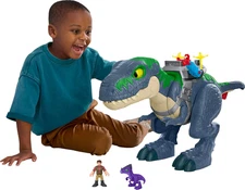 Imaginext Jurassic World Rebirth Dinosaur Playset, Ultimate Action Chomp T. Rex