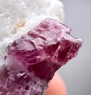 72 CT. Well Terminated Top Red Spinel Crystals On Matrix - Badakhshan, AFG