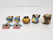 House Of Lloyd Petweet Tea Set Miniature Resin Collectible Vintage Birds Nest