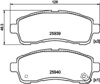 Hella Pagid Bremsbelagsatz Scheibenbremse 8DB 355 021-871 FüR Mazda DE3FS MZR
