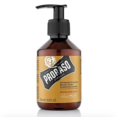 Proraso Beard Wash Wood and Spice 6.8 oz Men's