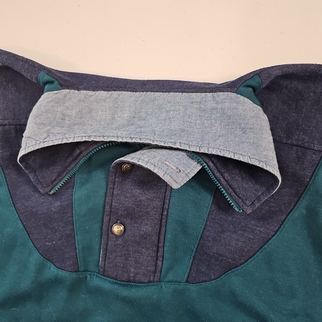 Vintage Christian Dior Monsieur 1/4 Button Zip Sweatshirt