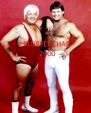 JACKIE FARGO & JERRY LAWYER WRESTLER 8 X 10 WRESTLING PHOTO NWA AWA WWF