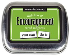 MAGNETIC POETRY - LITTLE BOX OF ENCOURAGEMENT KIT - WORDS  BRAND NEW 