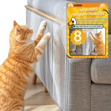 Anti Cat Scratch Furniture Protector, 8 Pcs Self-Adhesive Couch Protector for...