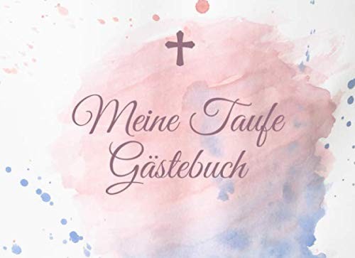 GäStebuch Taufe 20X30 Cm Mit Taufspruch, Geschenk FüR TäUfling, Erinnerungsbuch-image