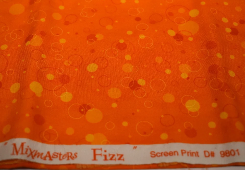 2 piece fabric lot SPORTS blue orange SOCCER BASKETBALL BASEBALL mixmasters fizz - Image 4 of 4