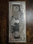 Hamilton Mint 4 oz Silver Bar US $10,000 Bill Certificate Design