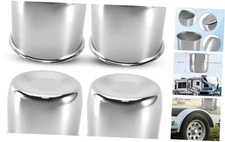 4.25 Inch Sliver Wheel Center Caps Compatible with Trailer 3.66 Inch Height