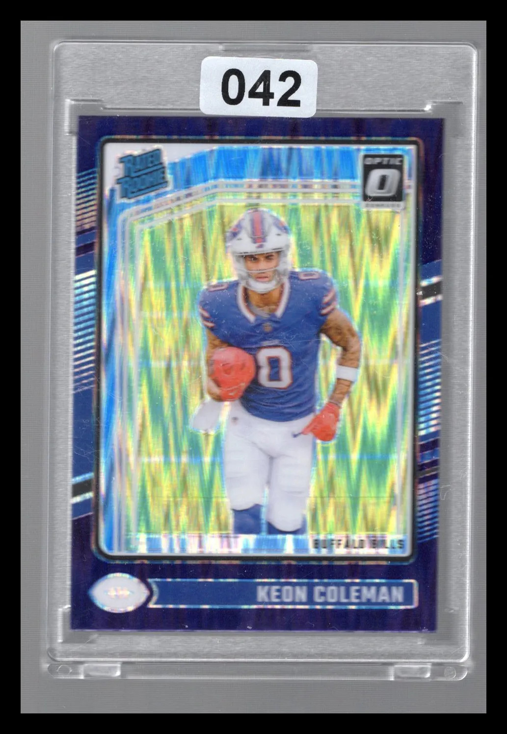 2024 Donruss Optic Keon Coleman #263 Purple Shock