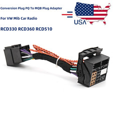 Adaptador de enchufe de conversión PQ a MQB para radio de coche VW Mib RCD330 RCD360 RCD510
