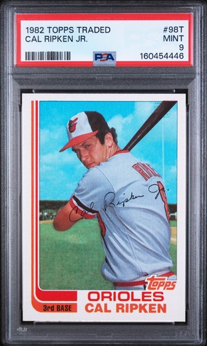1982 TOPPS TRADED #98T CAL RIPKEN JR. ROOKIE RC PSA 9