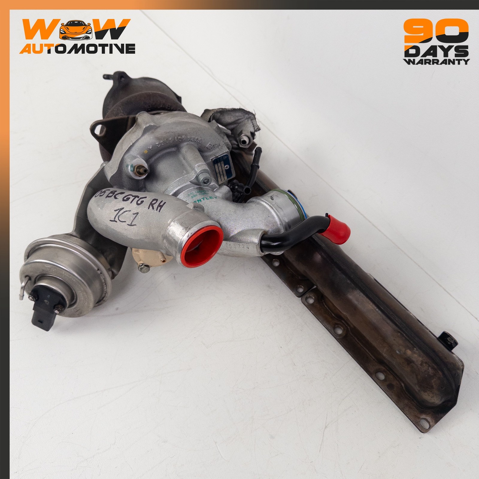 04-13 BENTLEY CONTINENTAL GT FLYING SPUR RIGHT TURBOCHARGER EXHAUST MANIFOLD OEM