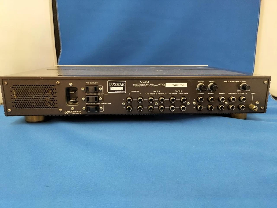 LUXMAN CL-32 Stereo Control Amplifier AC100V Vintage Tube Japan Tested - Image 3 of 4
