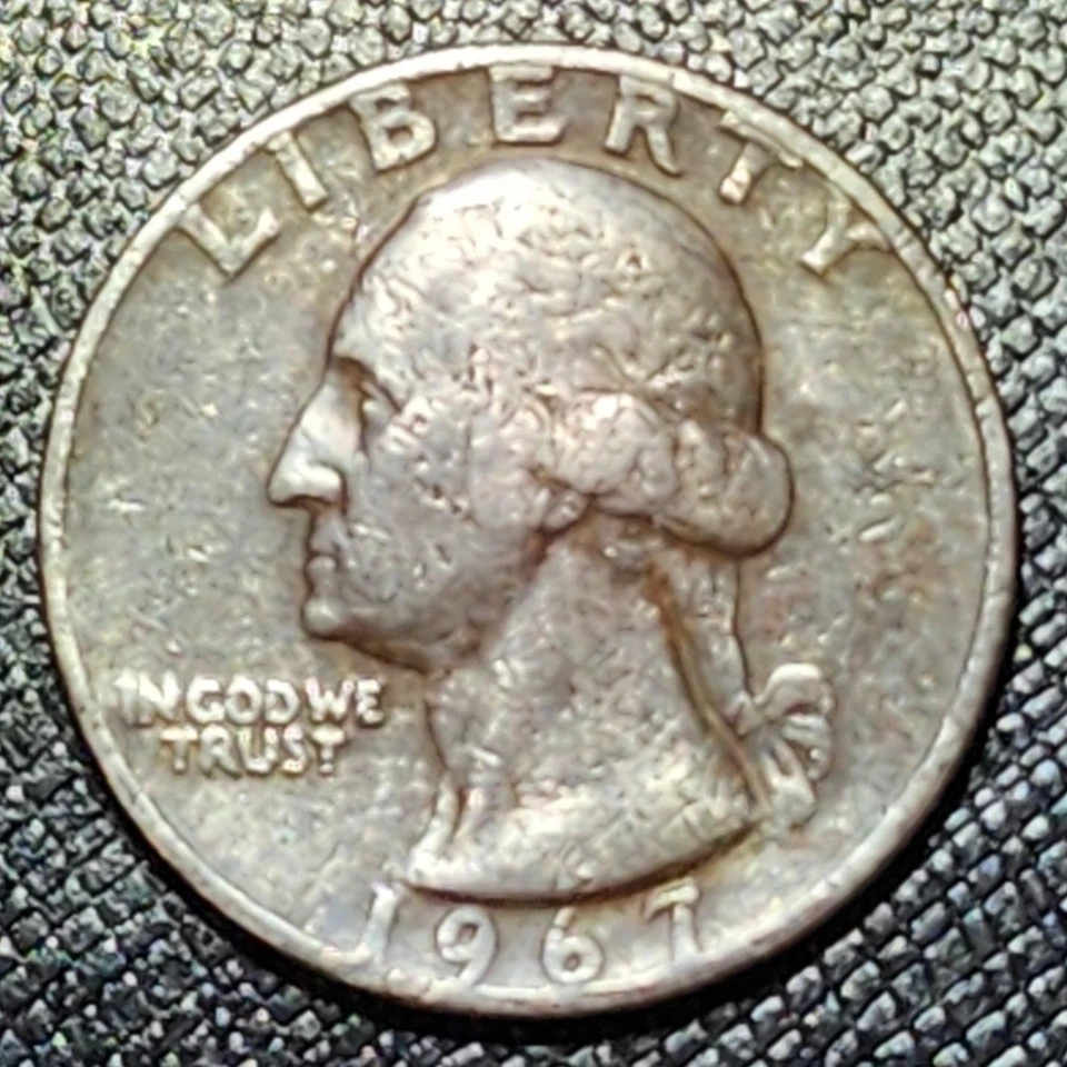 1967 Quarter Error Coin Old Money Quarters - Image 3 of 4