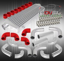 2.5 12pcs Polish Bar And Plate Series Intercooler Turbo Piping Diy Kit Red 2.5 12pcs Polish Bar And Plate Series Intercooler Turbo Piping Diy Kit Red