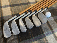 Antique Vintage Hickory Golf Club Set, Made in Scotland, Ready to Play, H.C. Lee