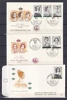 [LG80441] Belgium N°1233/1238FDC Royalty First Day Cover COB € 11,00 MIX