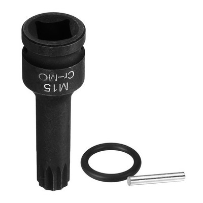 QUARKZMAN 1/2" Antrieb M15 Triple Square Bit Socket – 78 Mm Gesamtlänge, Chrom-Molybdän-Stahl, Für Schlagschrauber