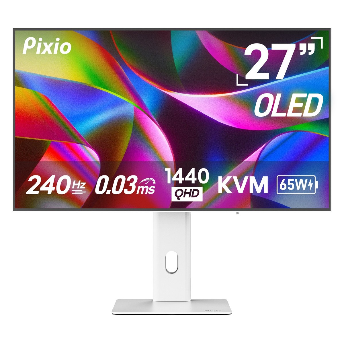 ゲーミングモニター PX277 OLED MAX V2 White 27インチ Pixio PX277 OLED Max V2 White 27